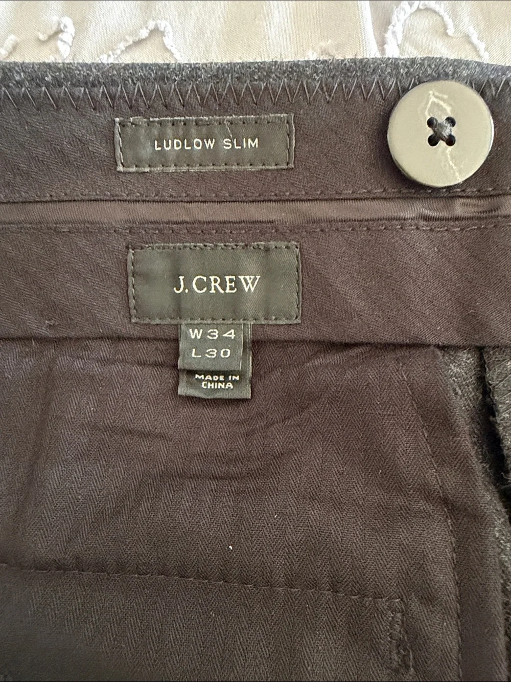 J.Crew Ludlow Tuxedo Suit Gray Wool Vitale Barberis Canonico 42R 34x30 Slim